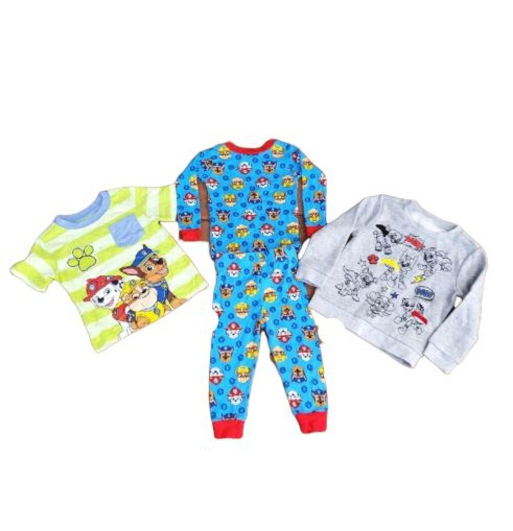 PAW Patrol Toddler Boy 4-Piece Set 2T - Cotton Pajamas, Sweatshirt & T-Shirt PJs